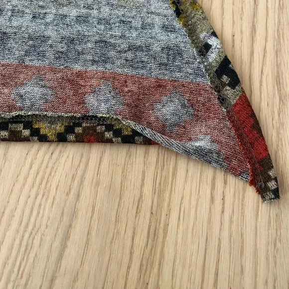 💥Multicolor Multi Print Long Sleeve Cardigan M - Picture 7 of 7